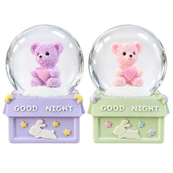 Sevimli Ayıcık 6599 Pilli Müzikli Orta Boy Kar Küresi