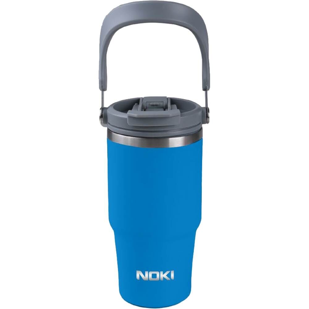 Noki Kids 600 ml Çift Ağızlıklı Mavi Termos Bardak 0138-130