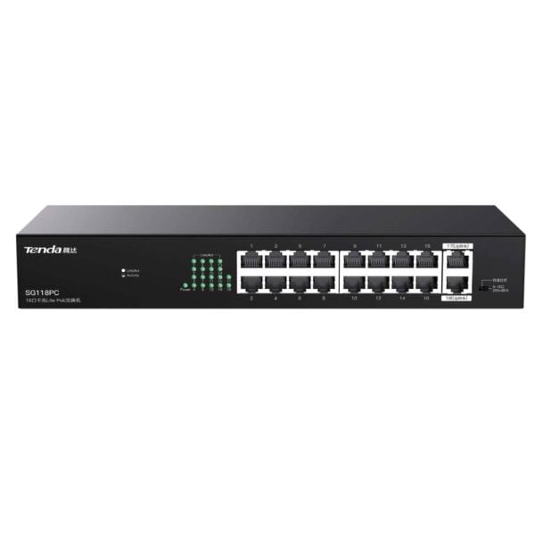 Tenda SG118PC SG118PC 18 Port Gigabit PoE Switch 100-100-1000 167W