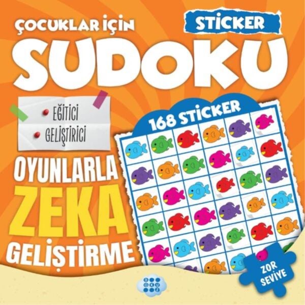 Çocuklar İçin Sudoku Sticker Hediyeli Zor Seviye 3