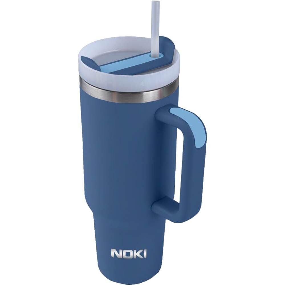Noki Tumbler1200 ml Pipetli Mavi Termos Bardak 0137-130