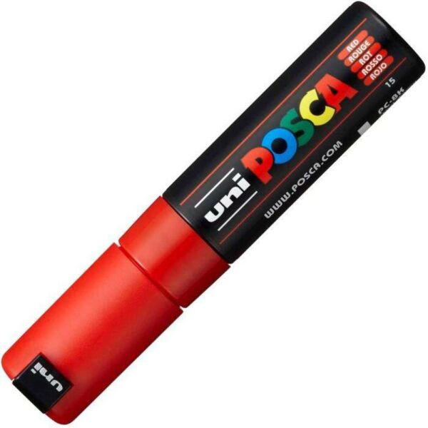 Uniball Posca Boyama Markörü PC-8K 8.0 mm Kırmızı