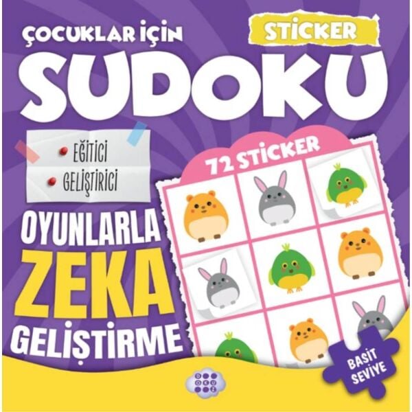 Çocuklar İçin Sudoku Sticker Hediyeli Basit Seviye 2