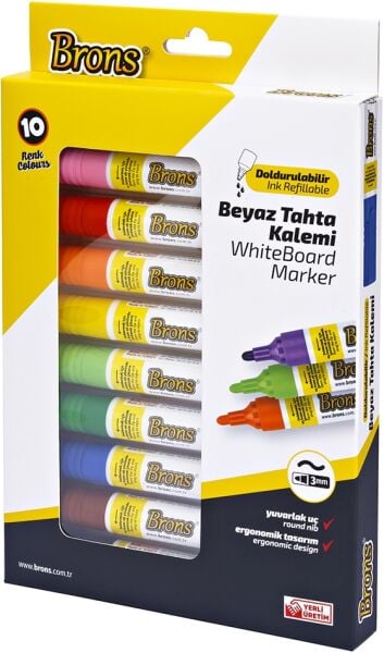 Brons Doldurulabilir Tahta Kalemi 10 lu Set BR-9511