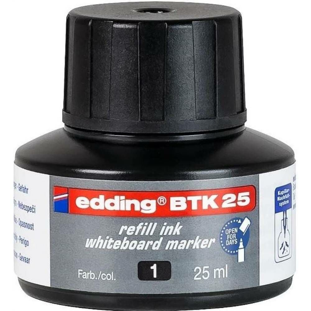 Eddıng Beyaz Tahta Mürekkebi 25 Ml E-Btk25 Siyah