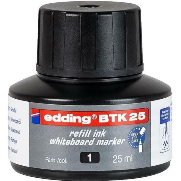 Eddıng Beyaz Tahta Mürekkebi 25 Ml E-Btk25 Siyah