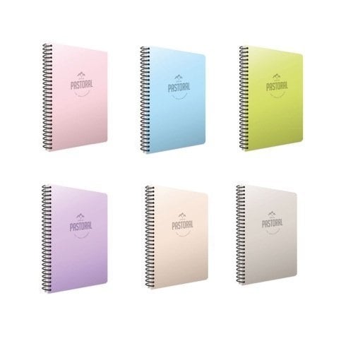 Pastoral A4 72 Yaprak Çizgili Plastik Kapak Spiralli Defter 3241