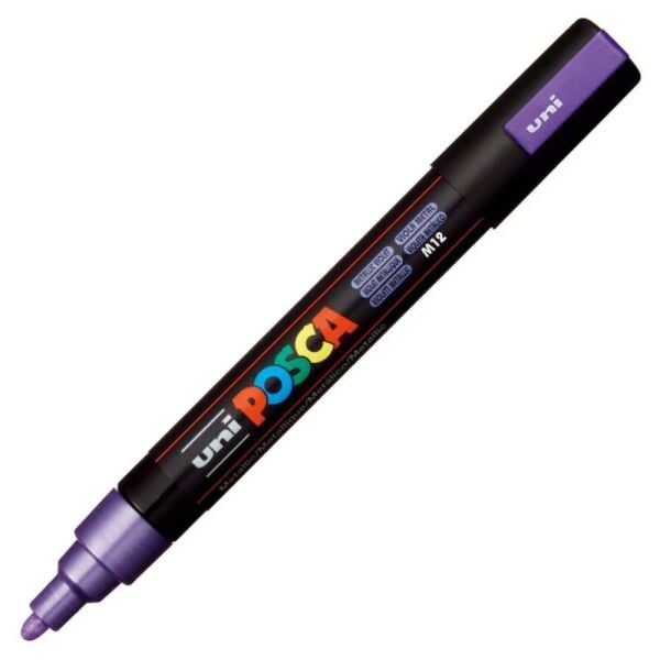 Uniball Posca Boyama Markörü PC-5M 1.8-2.5 mm Metalik Mor
