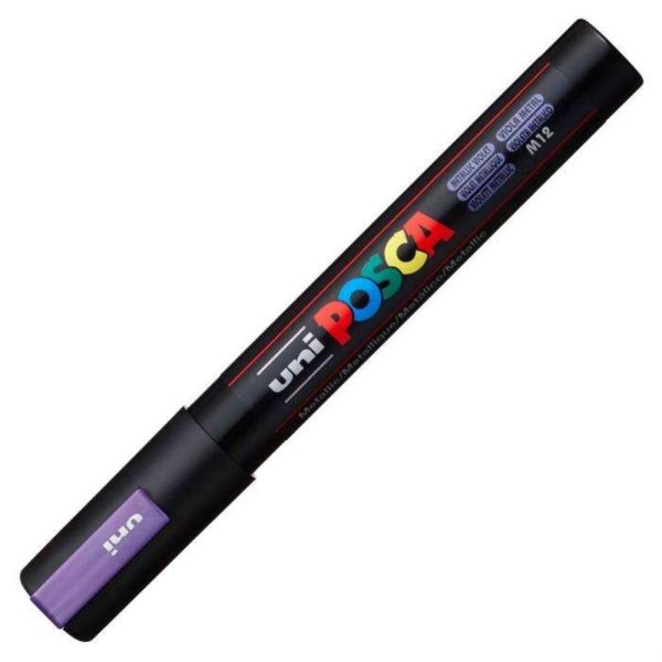 Uniball Posca Boyama Markörü PC-5M 1.8-2.5 mm Metalik Mor