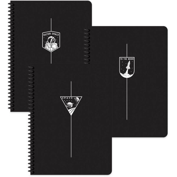 Uzay A4 80 Yaprak Çizgili Plastik Kapak Spiralli Defter 321321