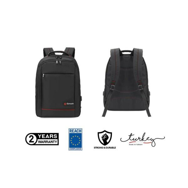 Mack MCC-006 15.6'' Office USB Girişli Notebook Sırt Çantası MAVİ
