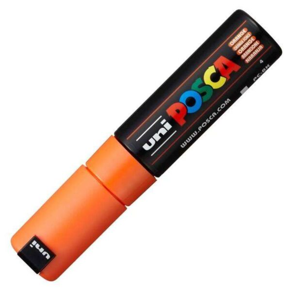 Uniball Posca Boyama Markörü PC-8K 8.0 mm Turuncu