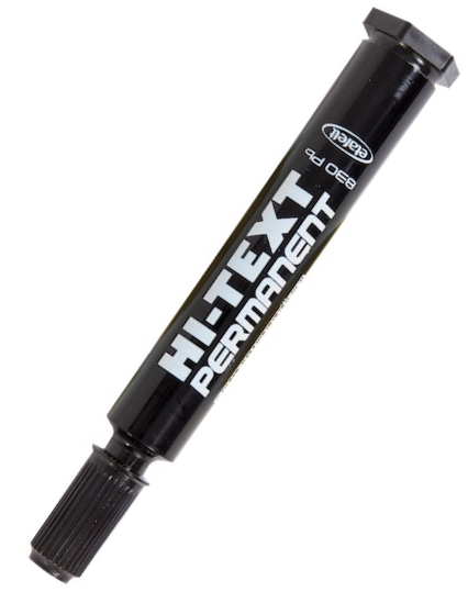 Hi-Text Permanent Markör Kalem Yuvarlak Uçlu 830PB Siyah