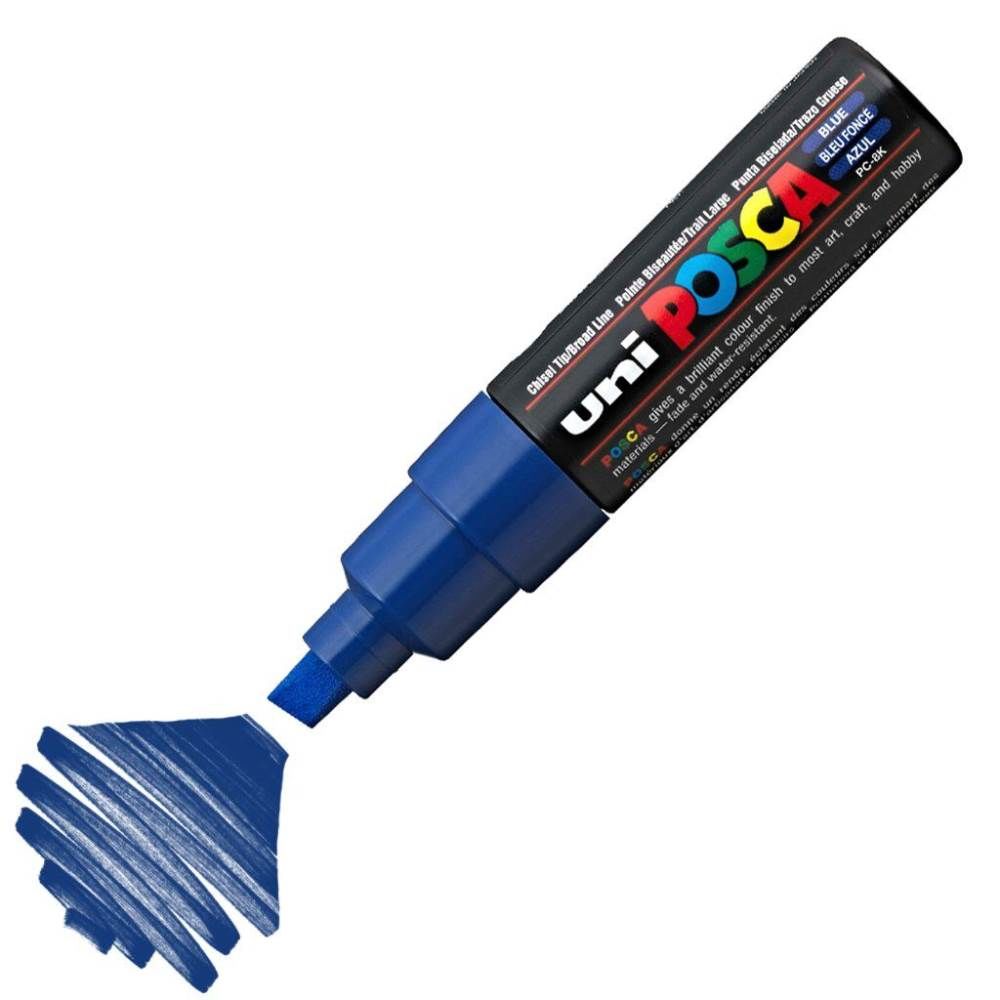 Uniball Posca Boyama Markörü PC-8K 8.0 mm Mavi