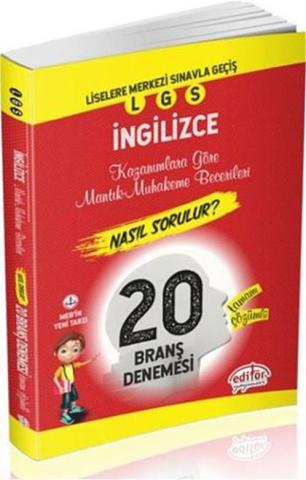 Editör 8.Sınıf İngilizce Deneme 20 Li Nasıl Çöz