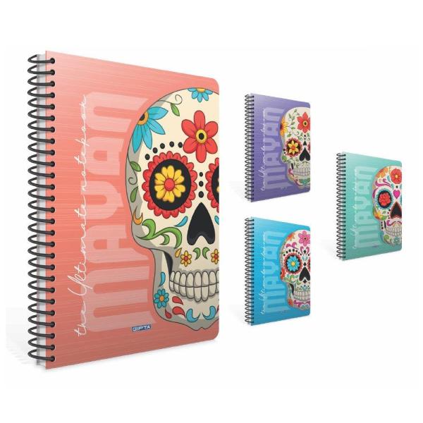 Mayan A4 80 Yaprak Çizgili Karton Kapak Spiralli Defter 4356