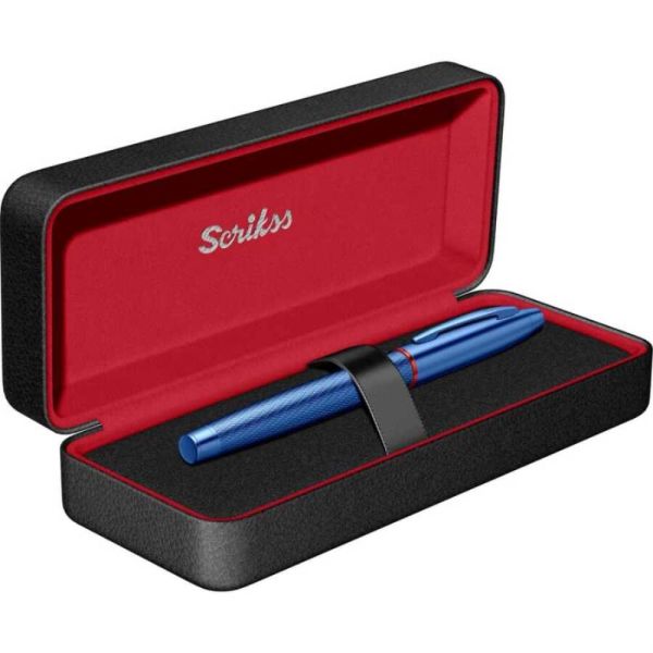 Scrikss 35 Dolma Kalem Metalik Mavi