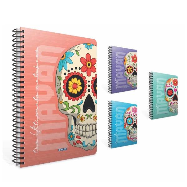 Mayan A4 100 Yaprak Çizgili Karton Kapak Spiralli Defter 4358