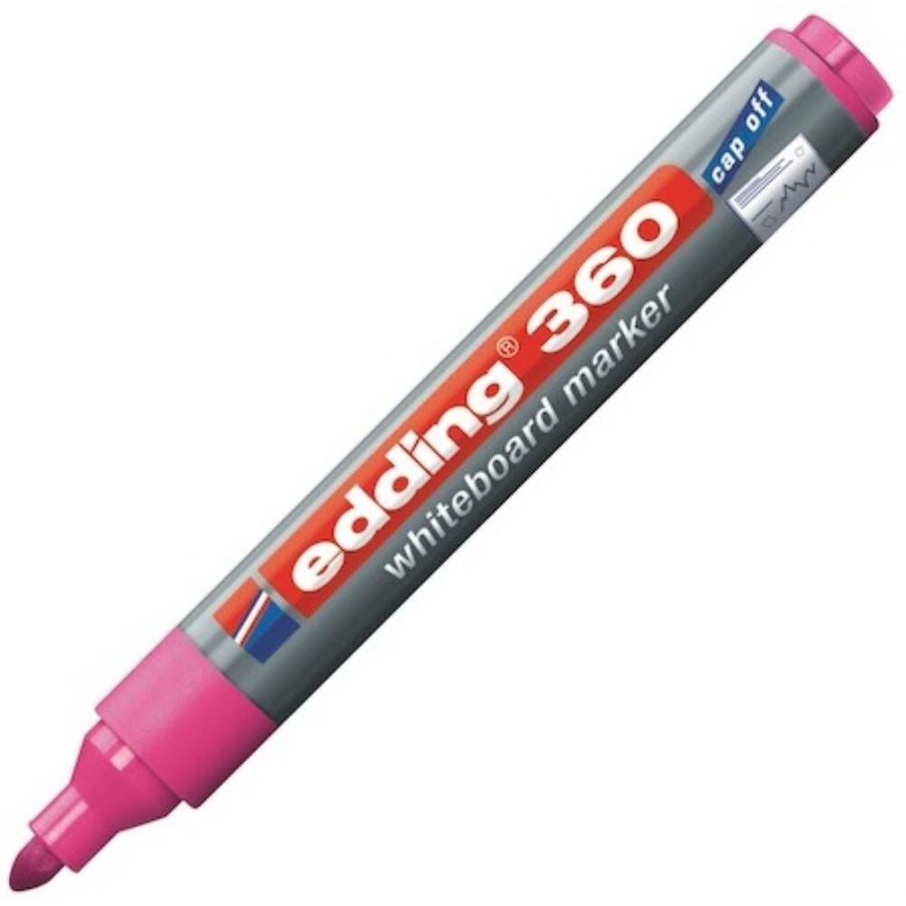 Eddıng Beyaz Tahta Kalemi Cap Off E-360 Pembe
