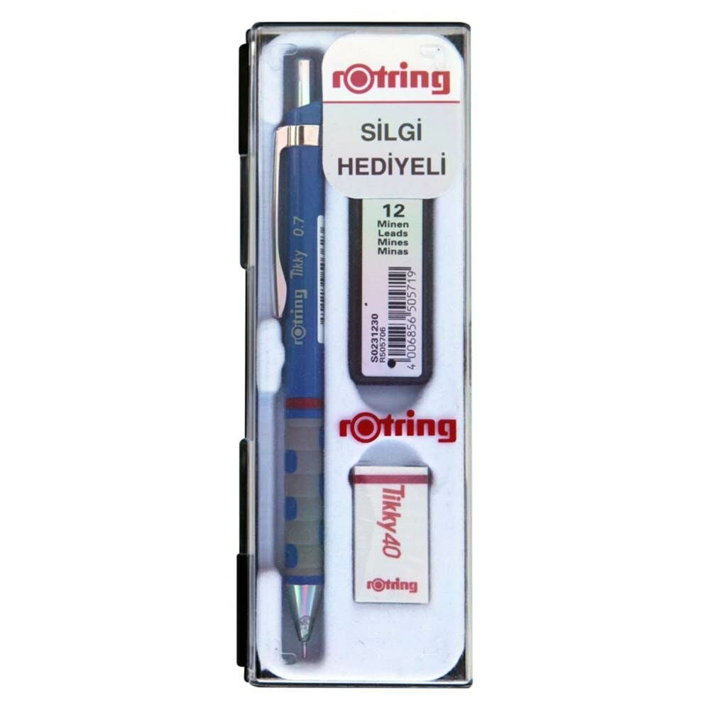 Rotring Tikky Versatil Kalem Seti 07 mm Mavi
