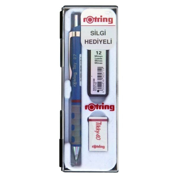 Rotring Tikky Versatil Kalem Seti 07 mm Mavi