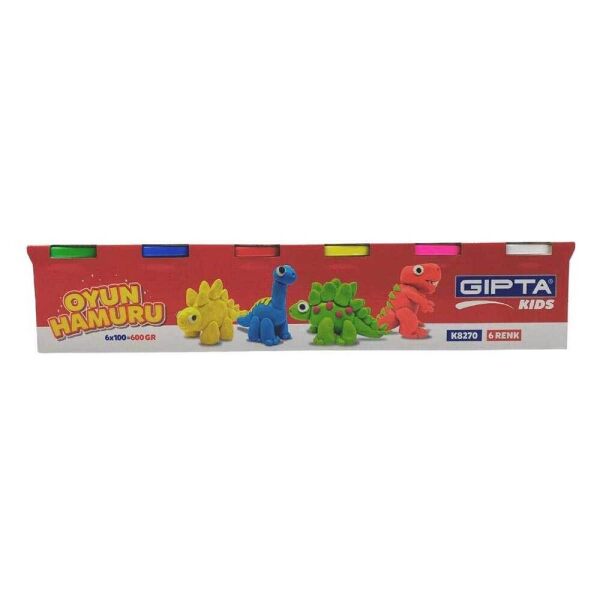 Gıpta Oyun Hamuru 6 Renk 600 gr 8270