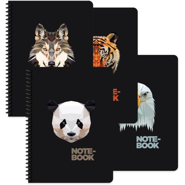 Jungle A4 80 Yaprak Çizgili Karton Kapak Spiralli Defter 385711