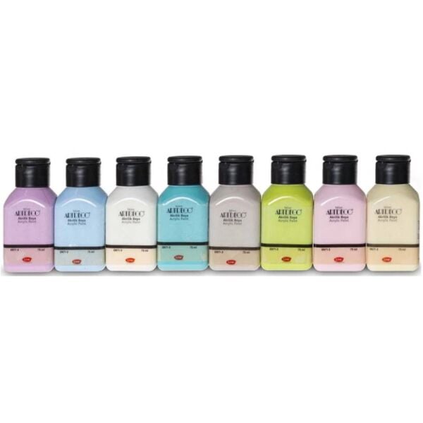 Artdeco Akrilik Boya Seti 8X75 Ml Smoky Pastel Lv-Y-070I-As15
