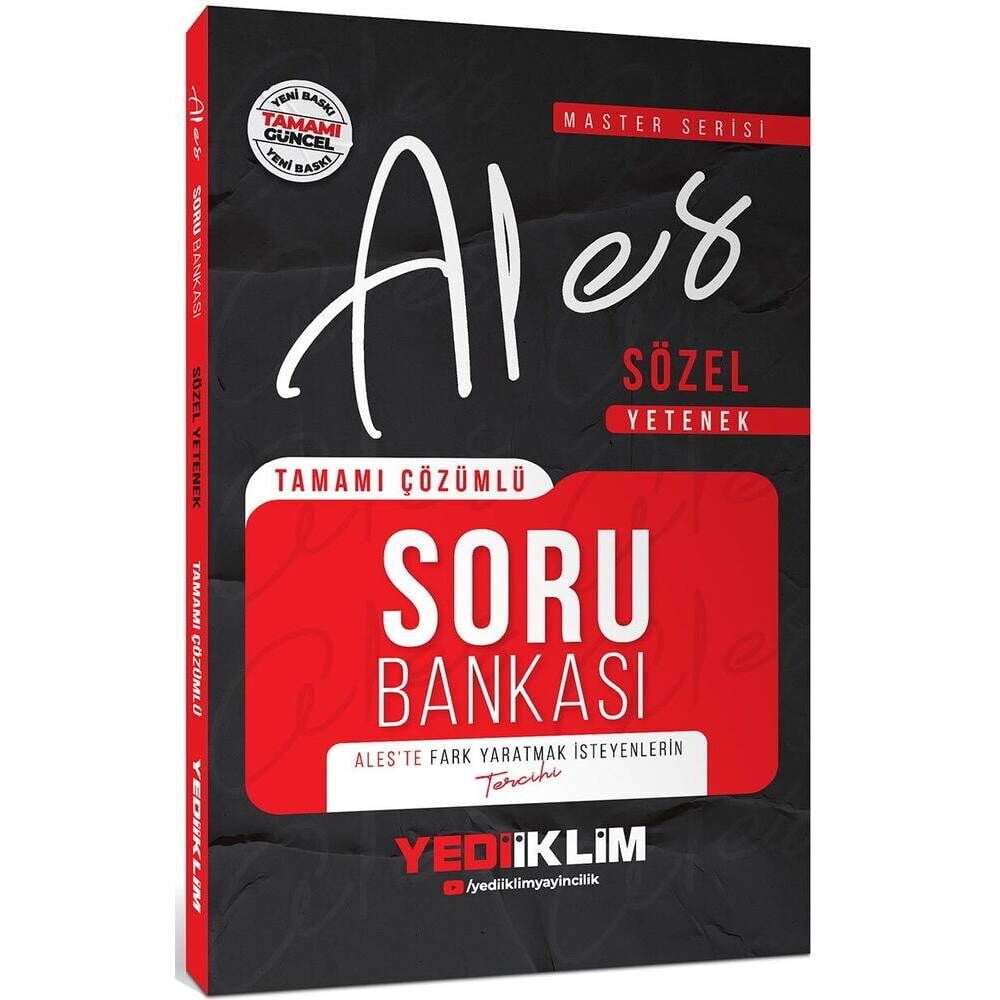 Yediiklim 2026 ALES Sözel Yetenek Soru Bankası