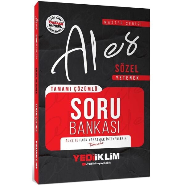Yediiklim 2026 ALES Sözel Yetenek Soru Bankası