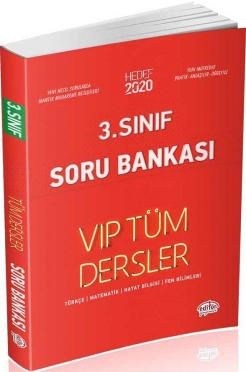 Editör 3.Sınıf Tüm Dersler Soru Bankası Vip