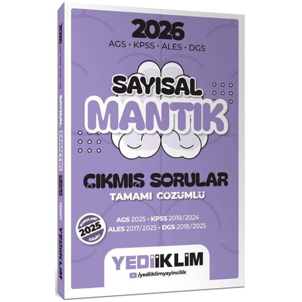 Yediiklim 2026 ALES KPSS AGS DGS Sayısal Mantık Çıkmış Sorular