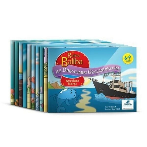 Adeda Dikkat Güçlendiren Hikaye Seti Balina Baliba 10 Kitap 6-9 Yaş