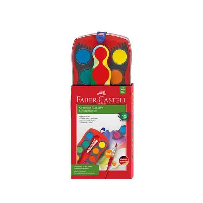 Faber Castell Sulu Boya 12 Renk Değiştirilebilir Tablet 125023