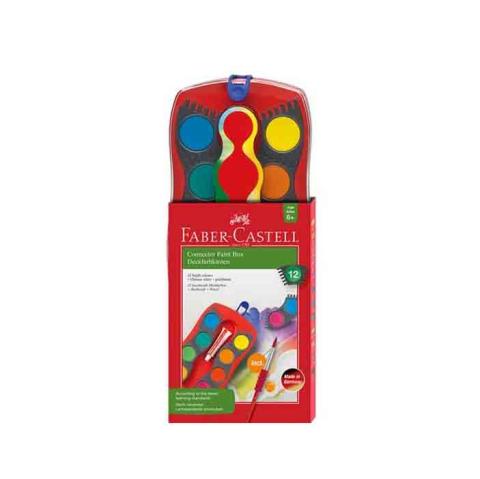 Faber Castell Sulu Boya 12 Renk Değiştirilebilir Tablet 125023