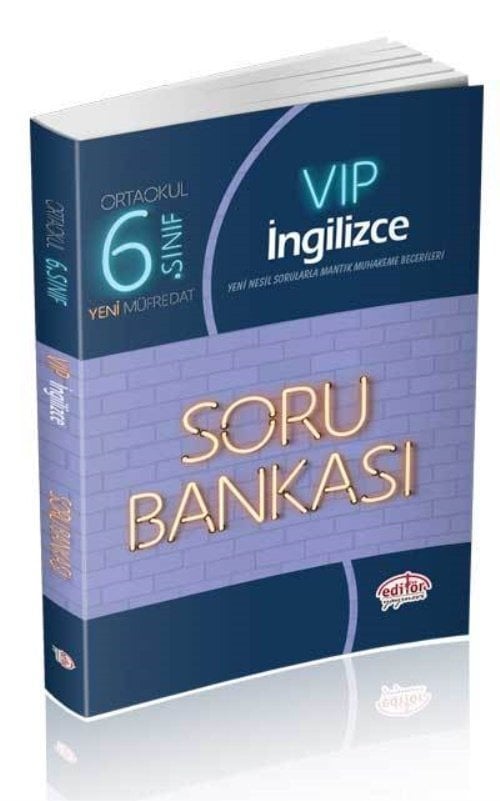 Editör 6.Sınıf İngilizce Soru Bankası Vip