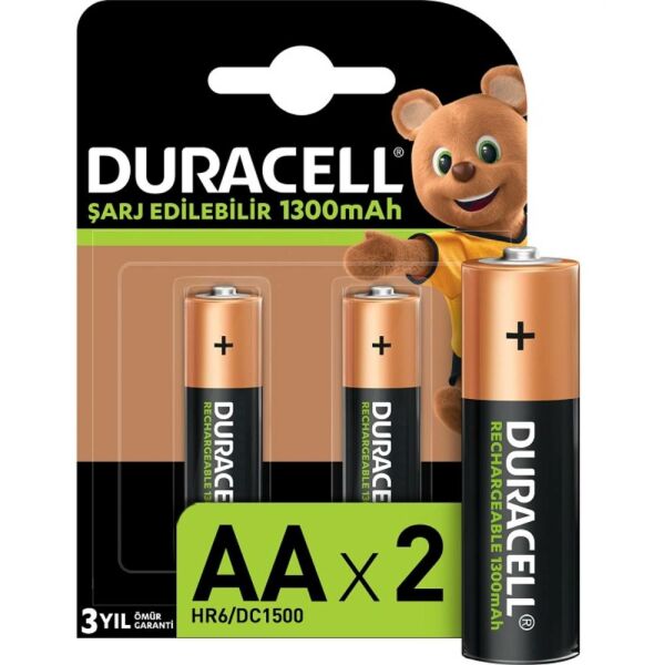 Duracell Pil Şarjlı 2 Li Aa Kalem 1300Mah