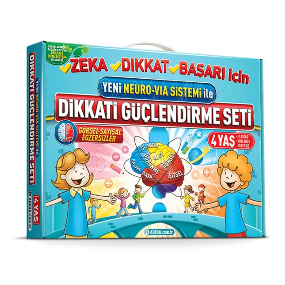 Adeda Neuro Via Sistemi ile Dikkat Güçlendirme Seti 3 Kitap 4 Yaş
