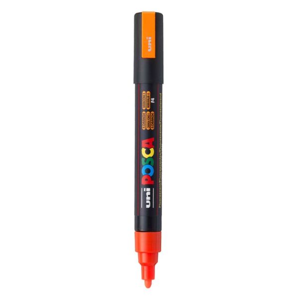Uniball Posca Boyama Markörü PC-5M 1.8-2.5 mm Fosforlu Turuncu