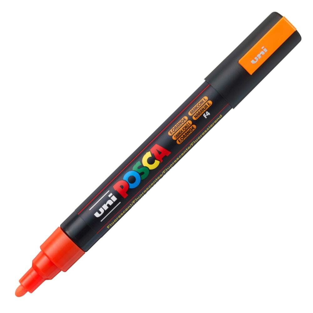 Uniball Posca Boyama Markörü PC-5M 1.8-2.5 mm Fosforlu Turuncu