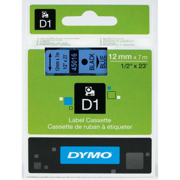 Dymo Şerit D1 12Mm X 7Mt Mavi/Siyah 720560 45016