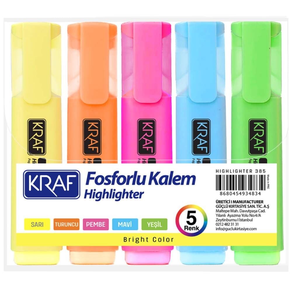 Kraf Fosforlu Kalem 385-5 5 Li