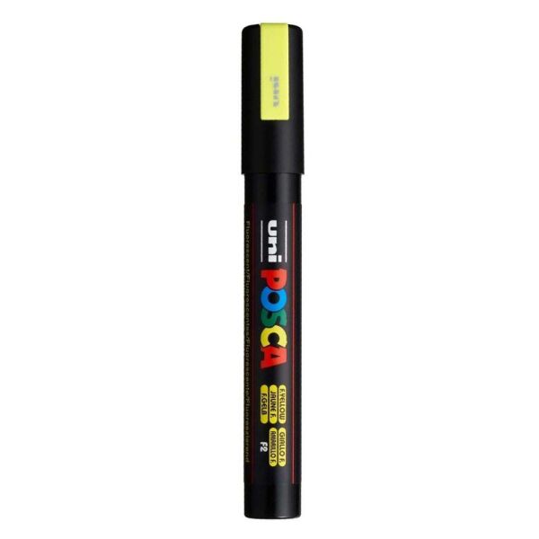 Uniball Posca Boyama Markörü PC-5M 1.8-2.5 mm Fosforlu Sarı