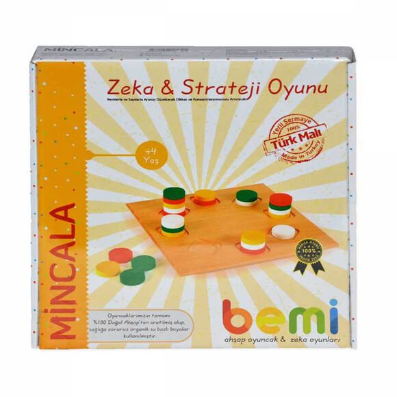 Ahşap Mincala Renkli 1345