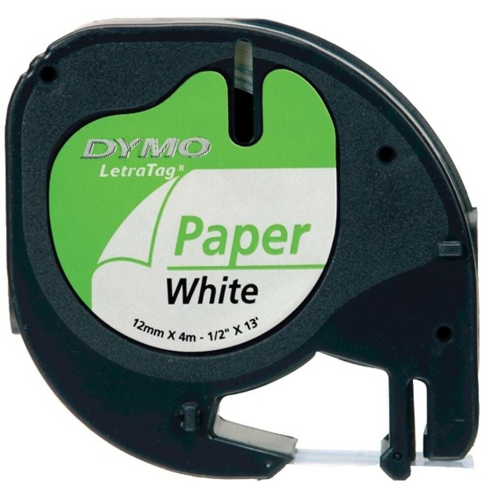 Dymo Şerit Letratag Kağıt 12Mm X 4Mt Beyaz 721510 59421