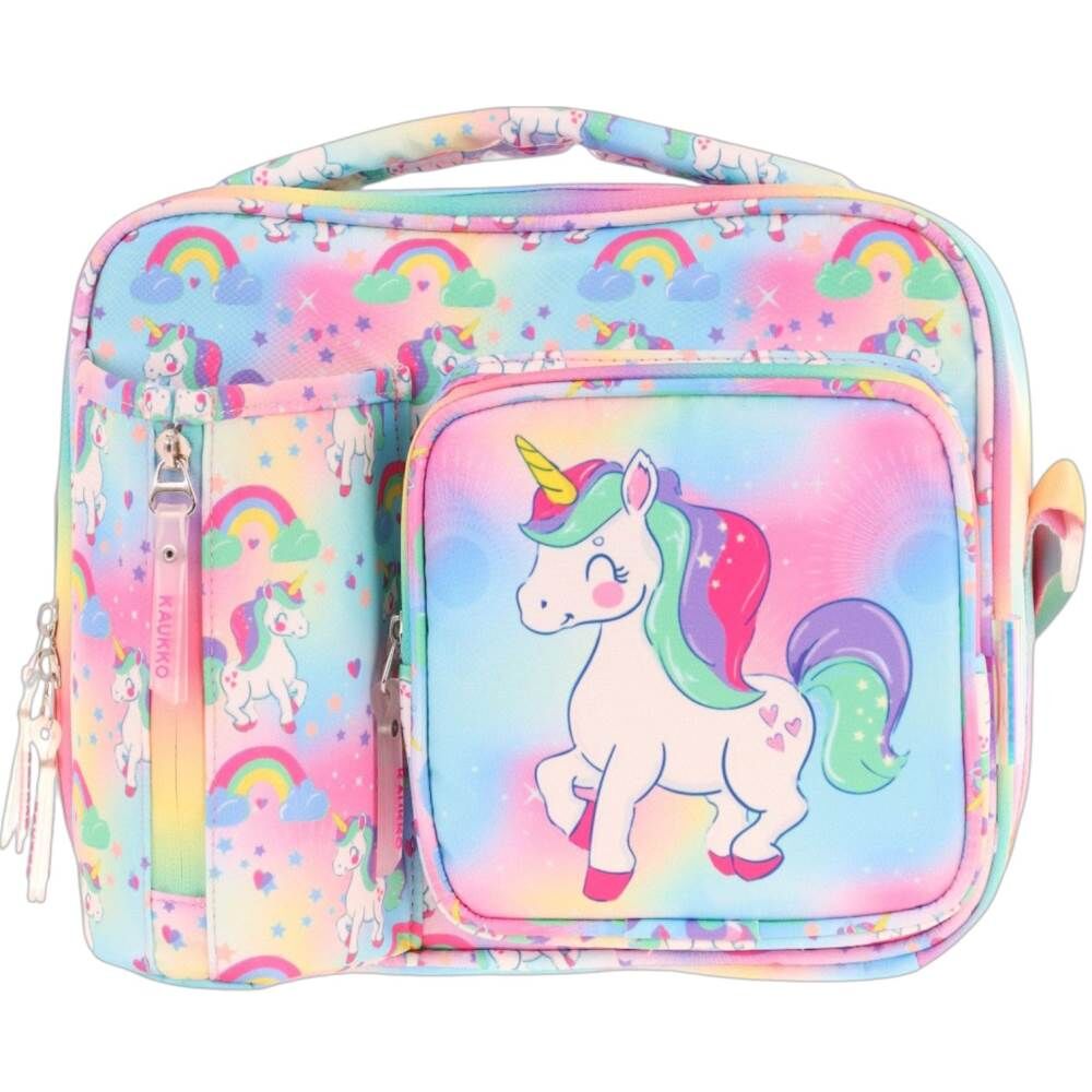 Kaukko Kids L7243 Plush Unicorn Beslenme Çantası