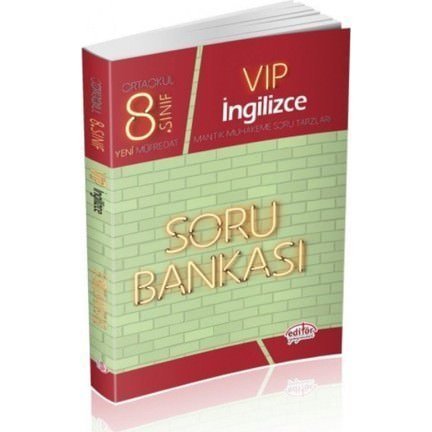 Editör 8.Sınıf Lgs İngilizce Soru Bankası Vip