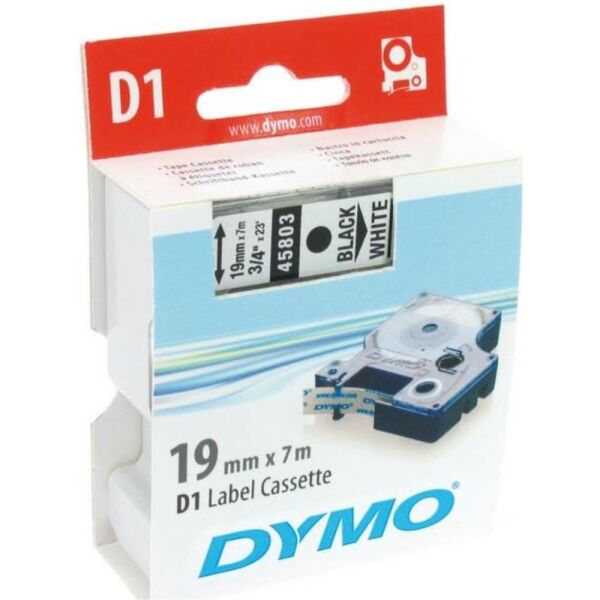 Dymo Şerit D1 19Mm X 7Mt Şeffaf/Siyah 720820 45800