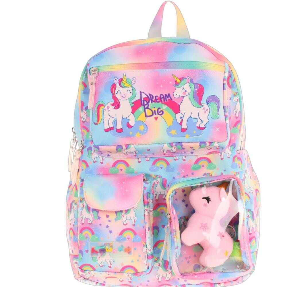 Kaukko Kids L5243 Plush Unicorn İlkokul Çantası