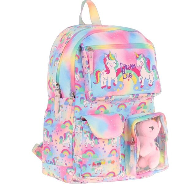 Kaukko Kids L5243 Plush Unicorn İlkokul Çantası